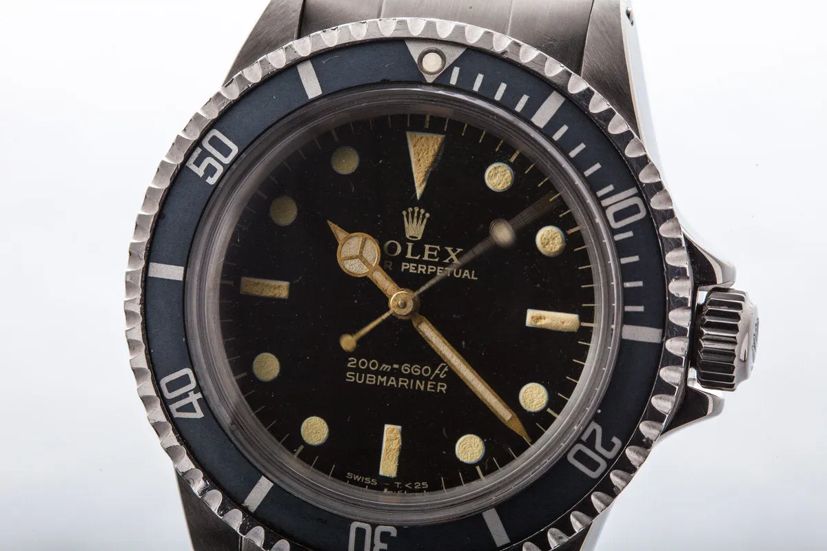 1964 Rolex Submariner 5513 Gilt Dial with Box and Papers