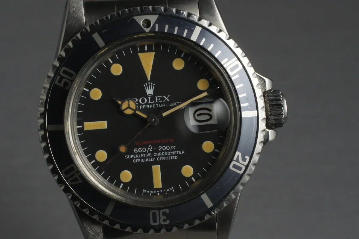 1971 Rolex Red Submariner  1680 Mark 5 Dial