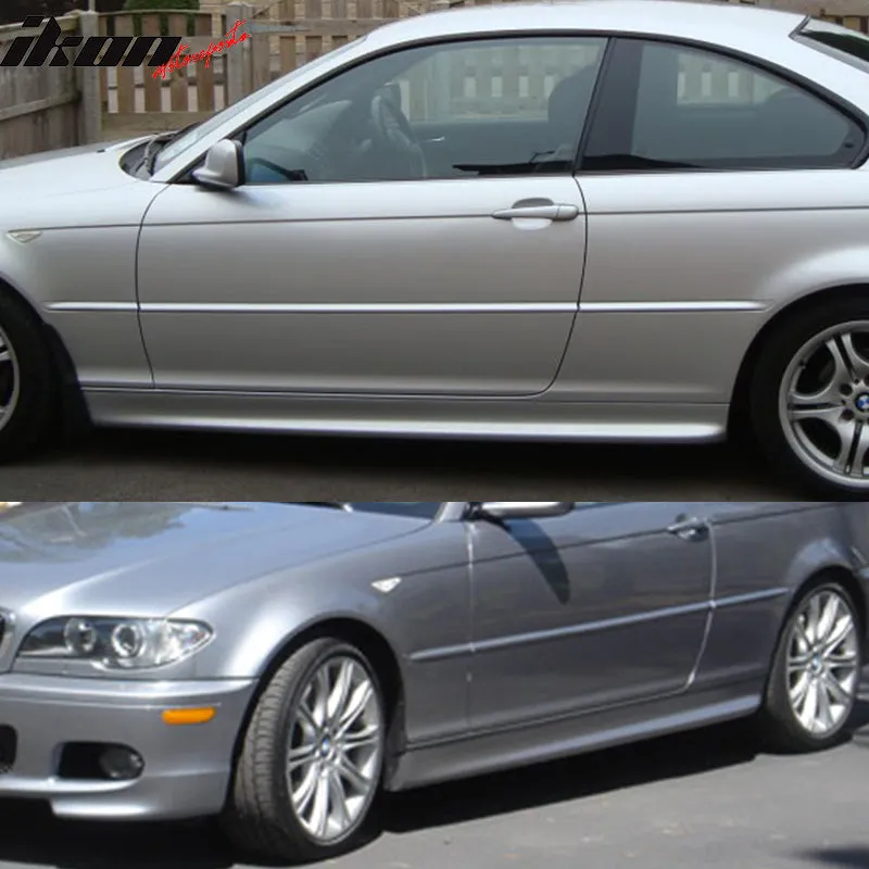 2000-2006 E46 3 Series 2Dr MT M  Sport Unpainted Gray Side Skirts PP