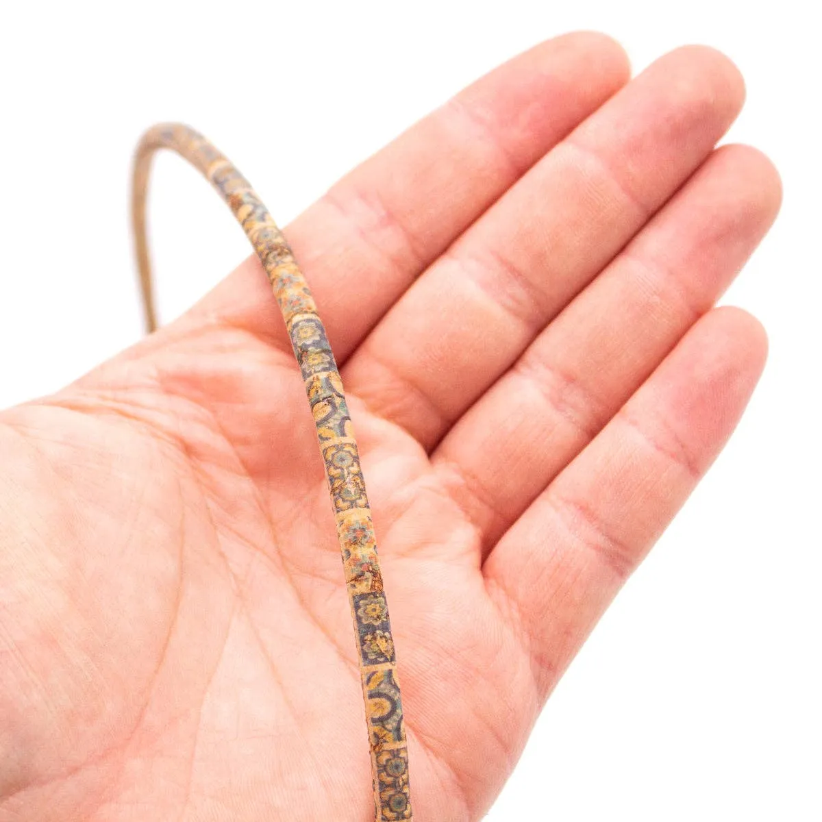 5MM Ceramic tile pattern cork cord  COR-521(10meters)