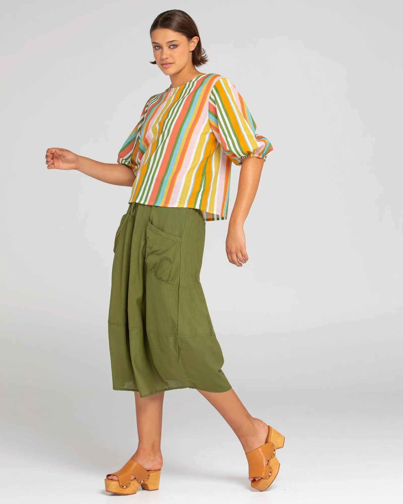 Ava Top - Ailana Stripe