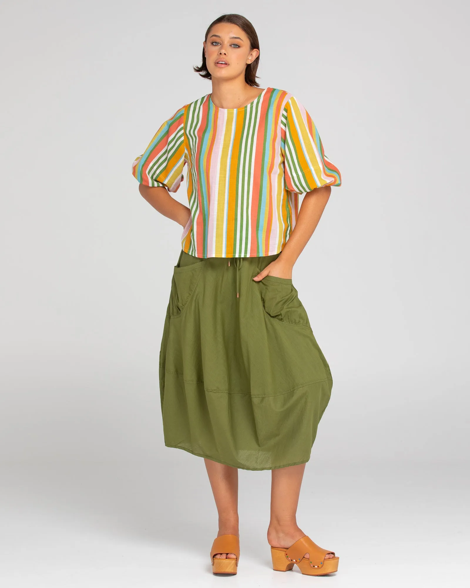 Ava Top - Ailana Stripe