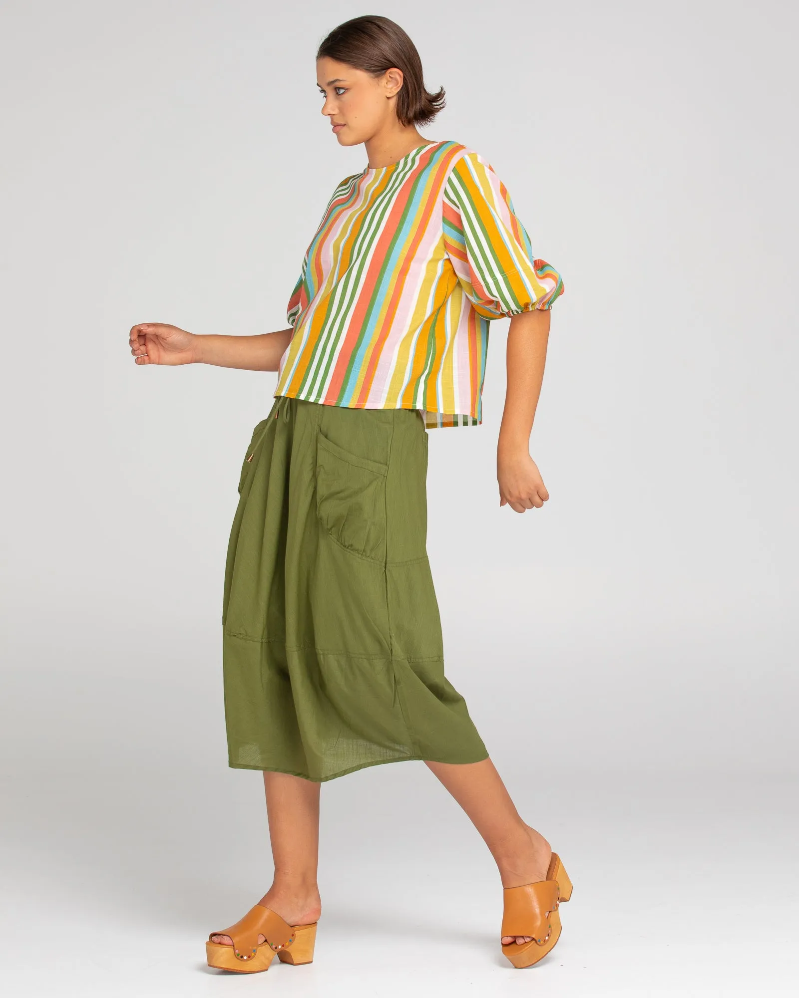 Ava Top - Ailana Stripe