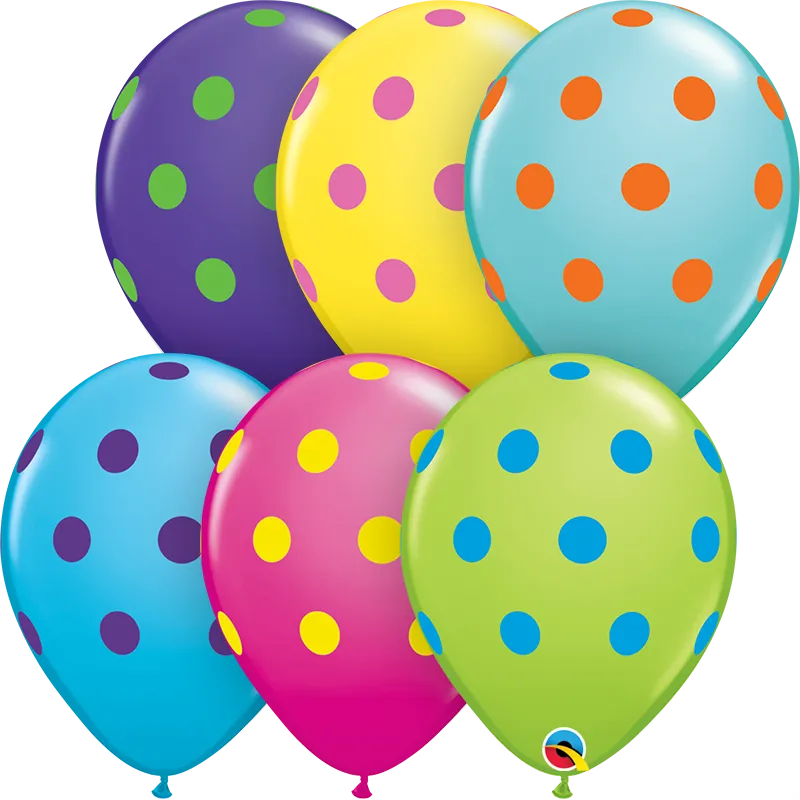 Big Polka Dots Balloons- 6 pcs