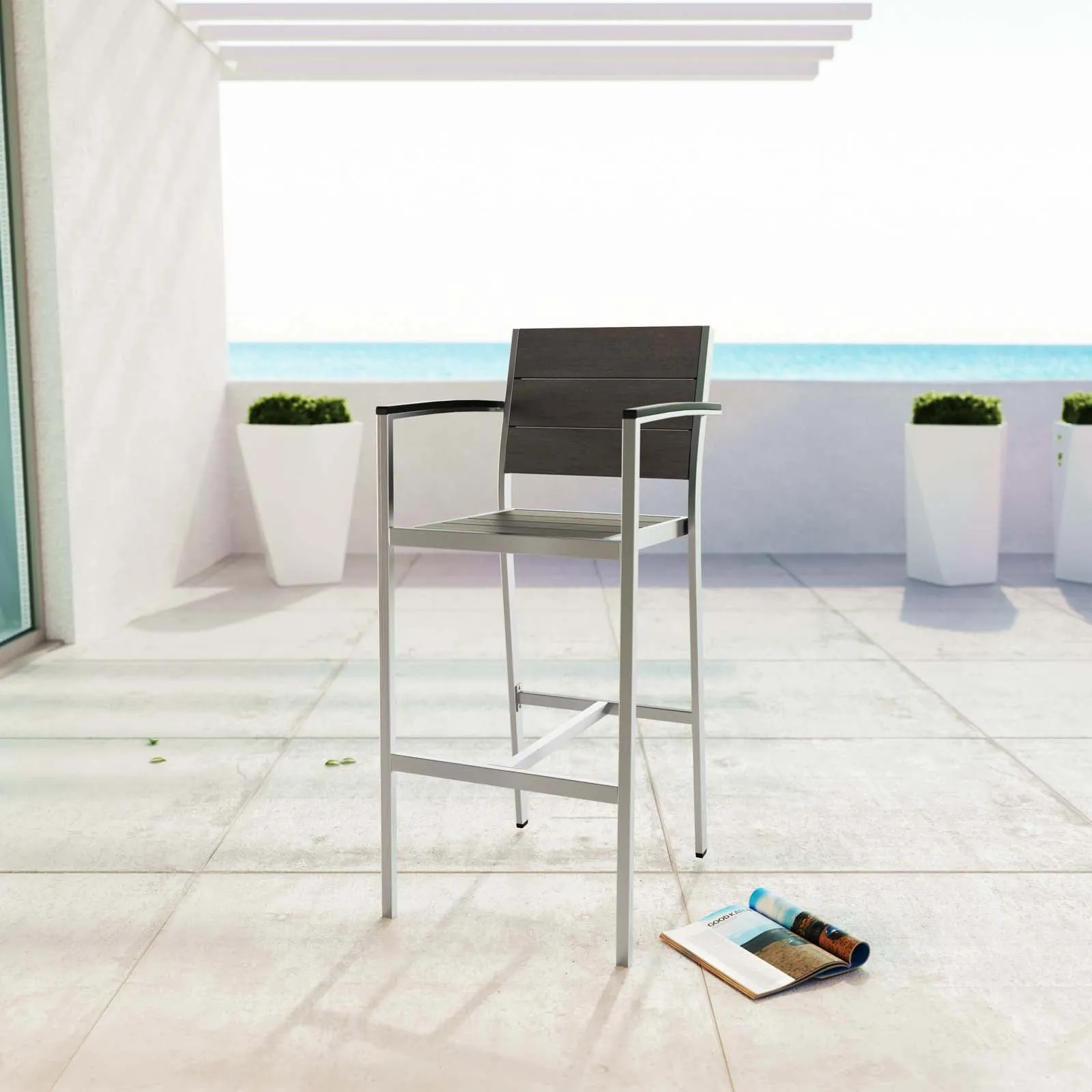 Coast Outdoor Patio Aluminum Bar Stool