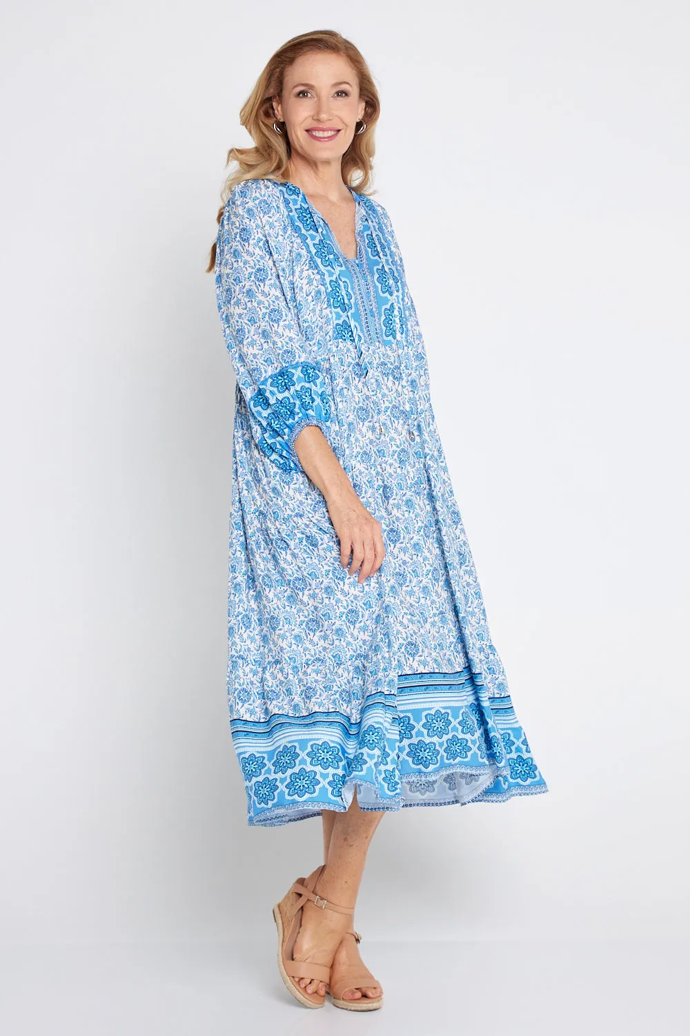 Constance Dress - Morocco Blue
