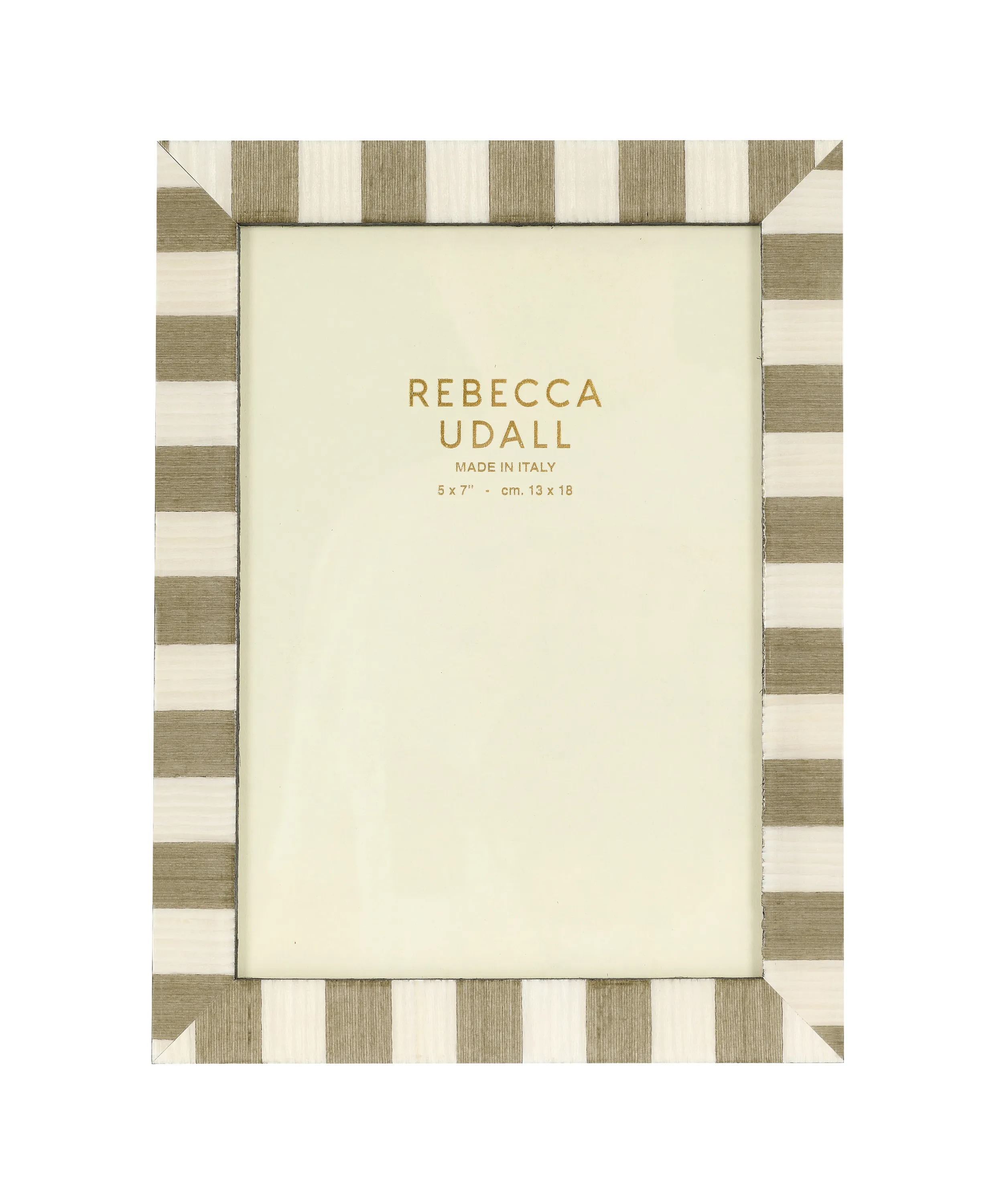 Delilah Striped Photo Frame, Taupe