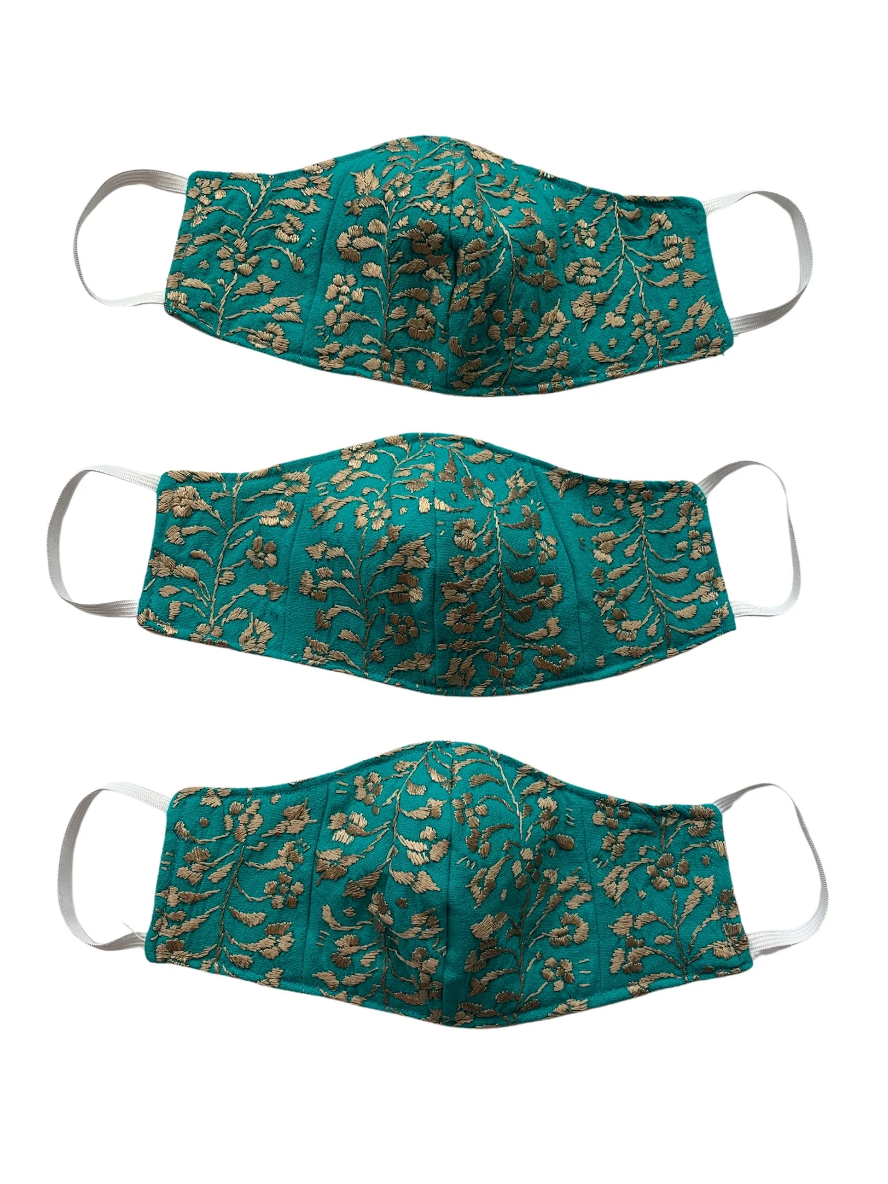 Deluxe Hand Embroidered Face Mask - Floral