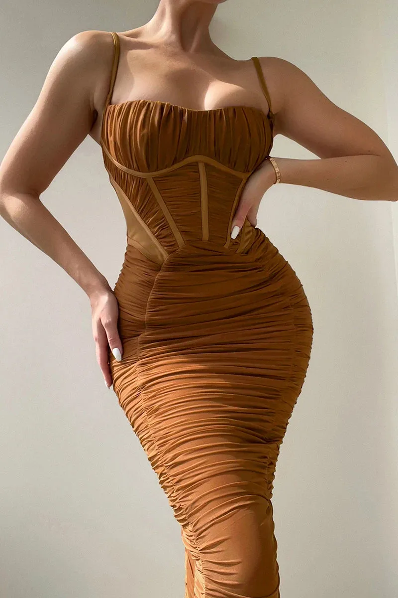 DressBetty - 2024 Elegant Long Sleeve Summer Clubwear Maxi Dress