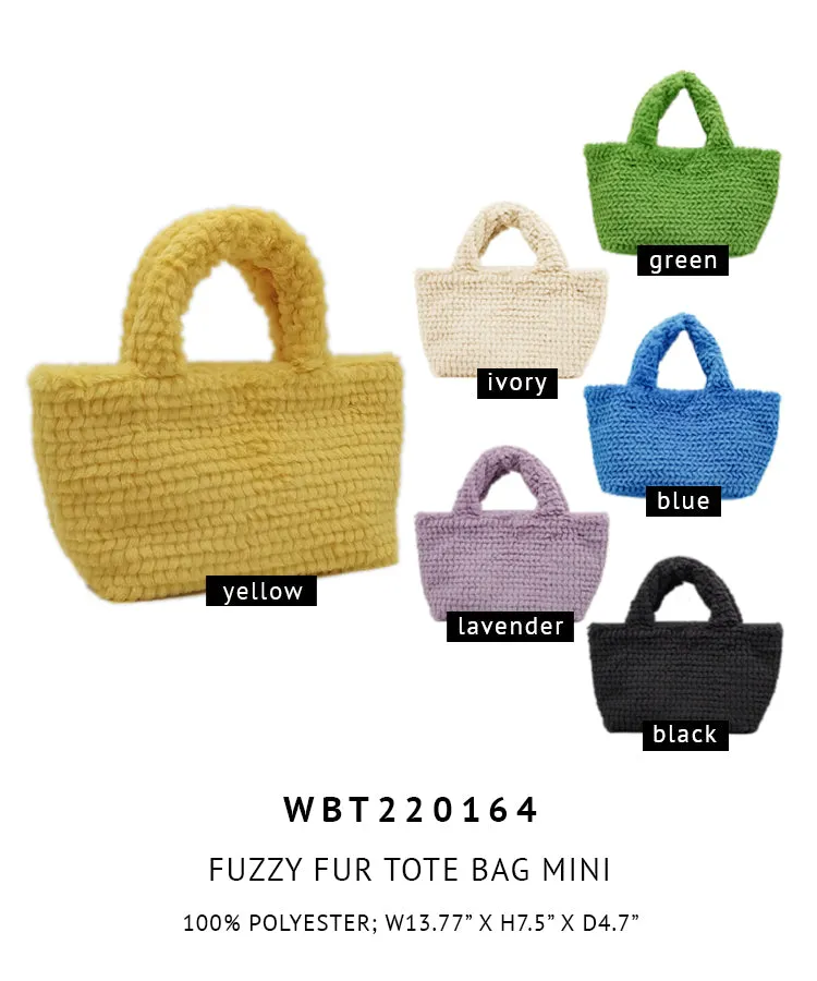 Fuzzy Fur Tote Bag Mini