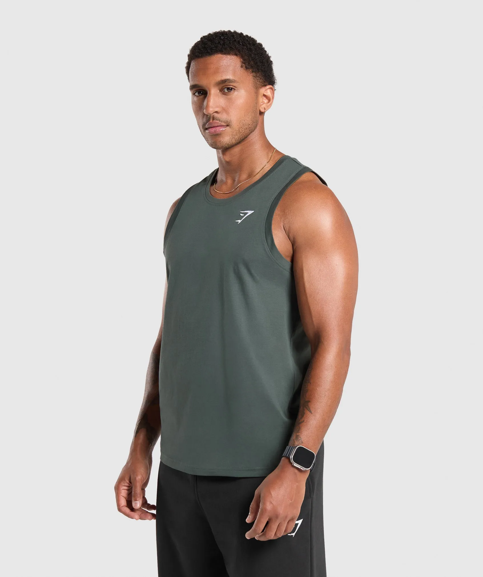 Gymshark Crest Tank - Slate Teal