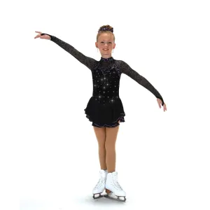 Jerry's Girl's 605 White Knight Figure Skating Dress