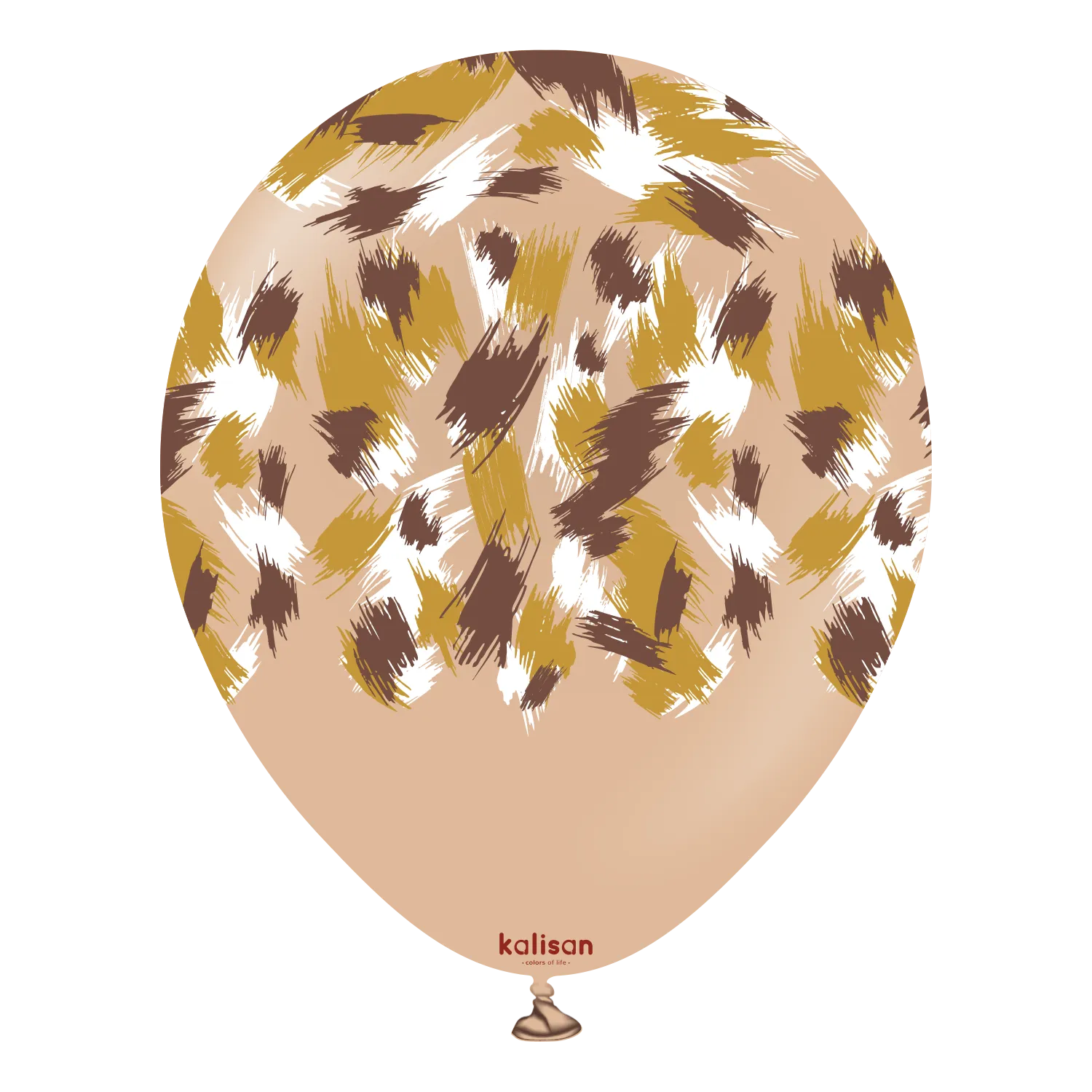 Kalisan 12" Savanna Printed Retro Desert Sand Latex Balloon, 25 pieces
