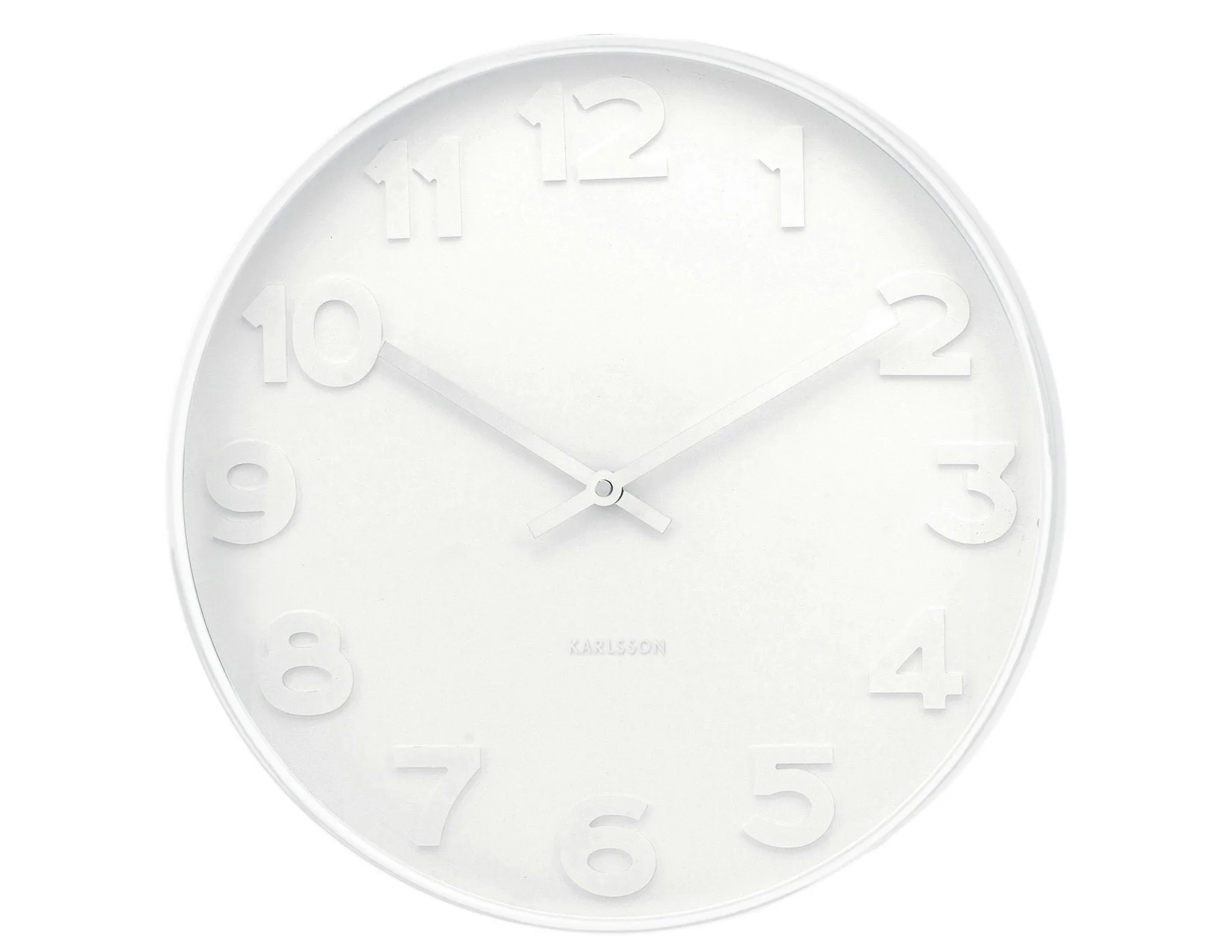 Karlsson Mr White Wall Clock White 51x51x7cm