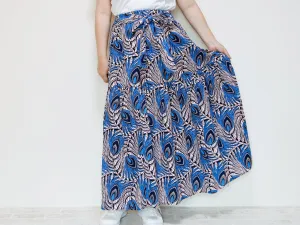 <S39J-001> AFRICAN PRINTED Skirt  -Length 90cm