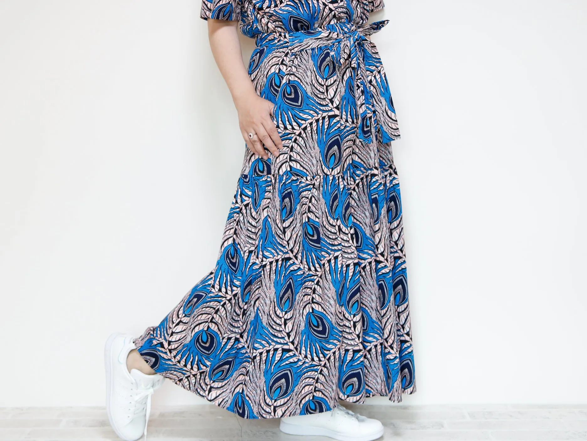 <S39J-001> AFRICAN PRINTED Skirt  -Length 90cm
