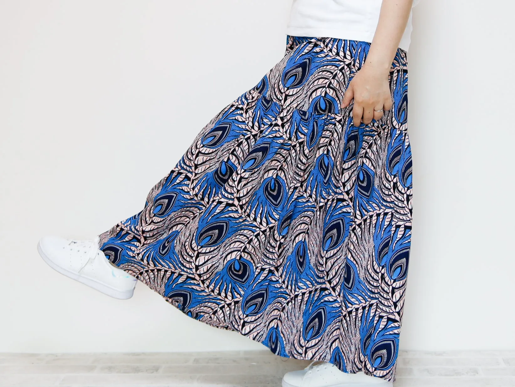 <S39J-001> AFRICAN PRINTED Skirt  -Length 90cm