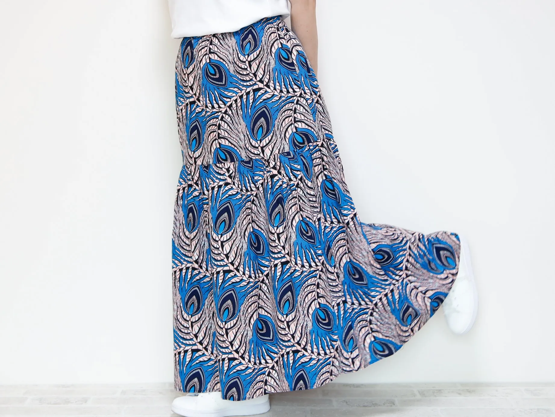 <S39J-001> AFRICAN PRINTED Skirt  -Length 90cm