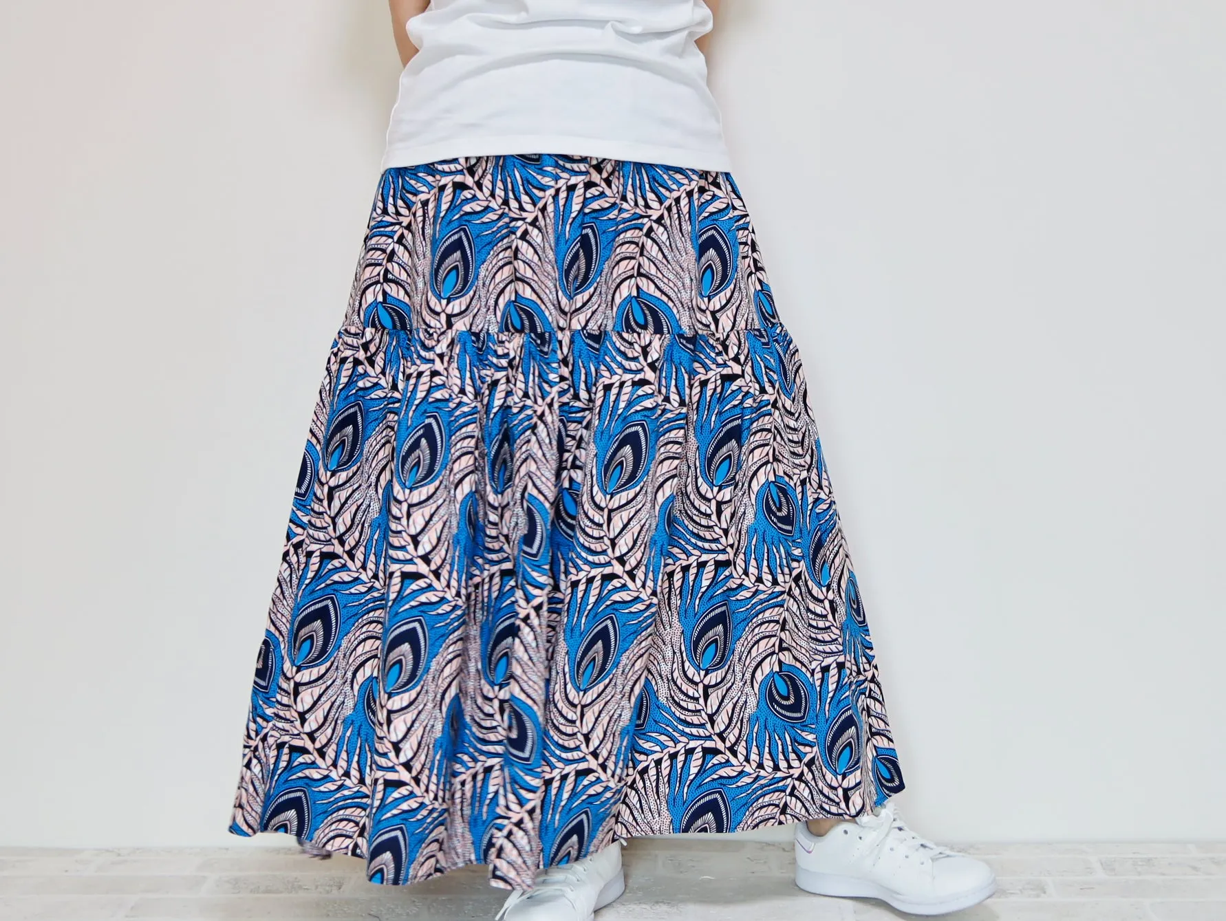 <S39J-001> AFRICAN PRINTED Skirt  -Length 90cm