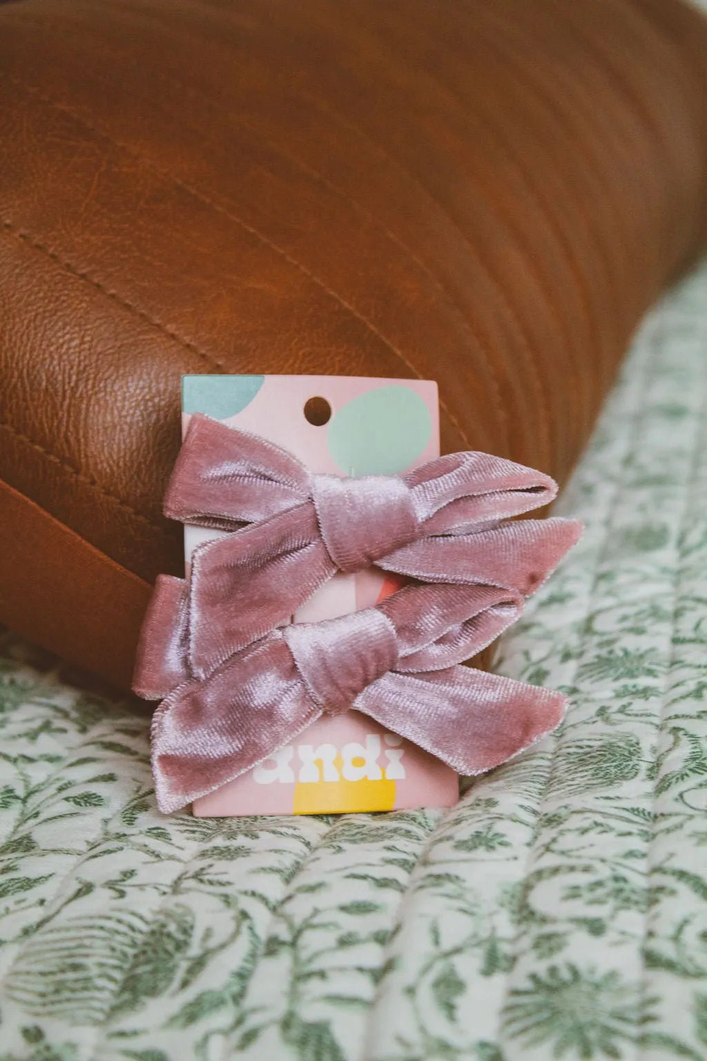 Payton Velvet Bow 2-pack Clip