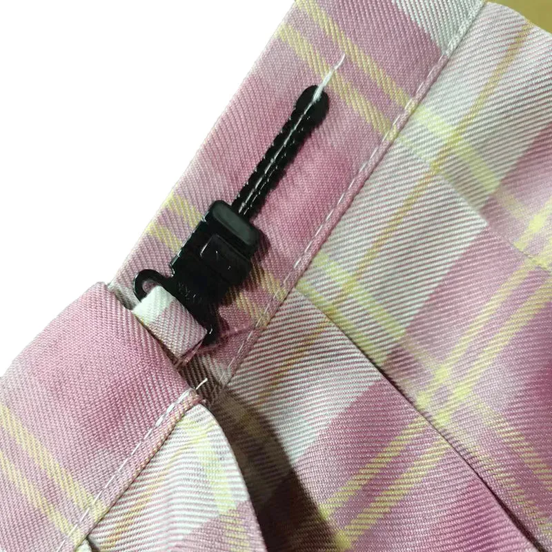 Pink Plaid Jk School Uniform Set