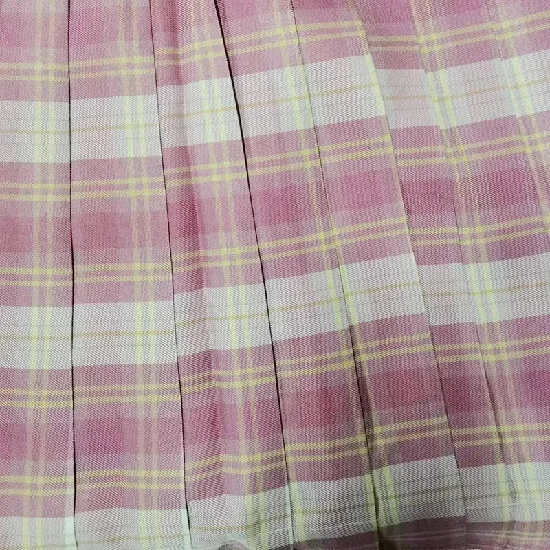 Pink Plaid Jk School Uniform Set