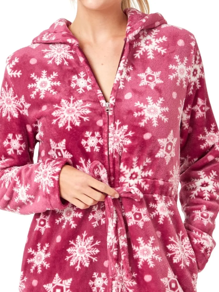 Printed Fleece Robe