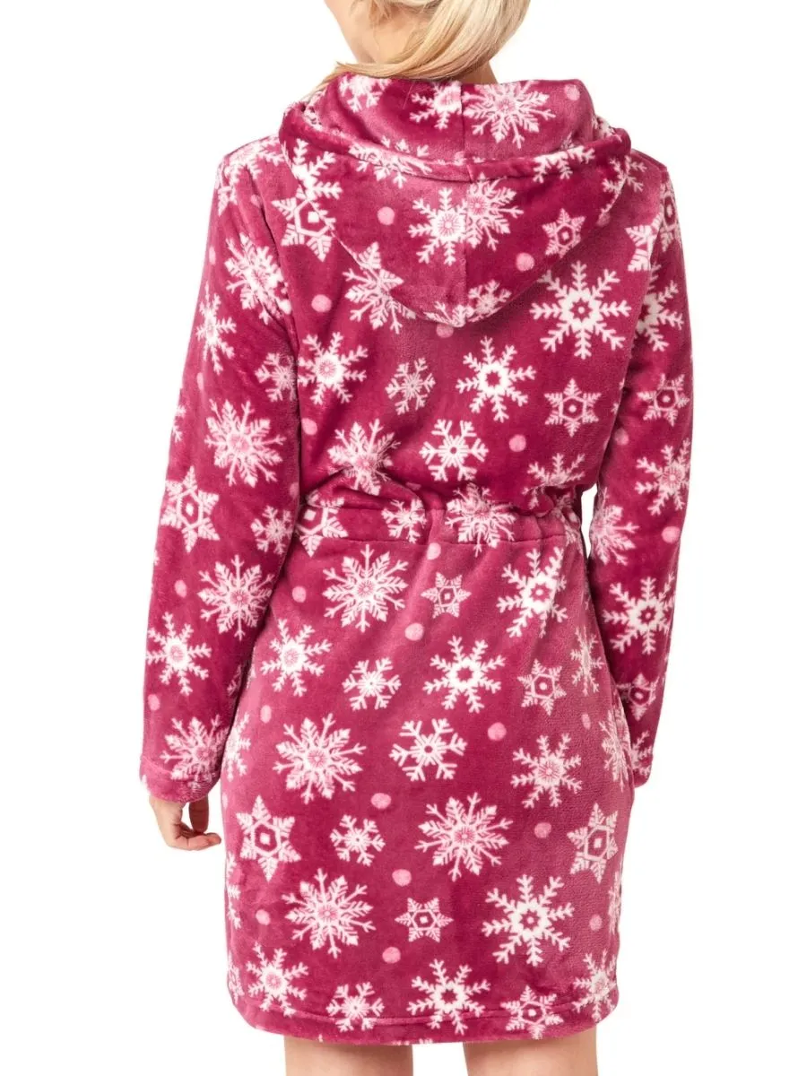 Printed Fleece Robe