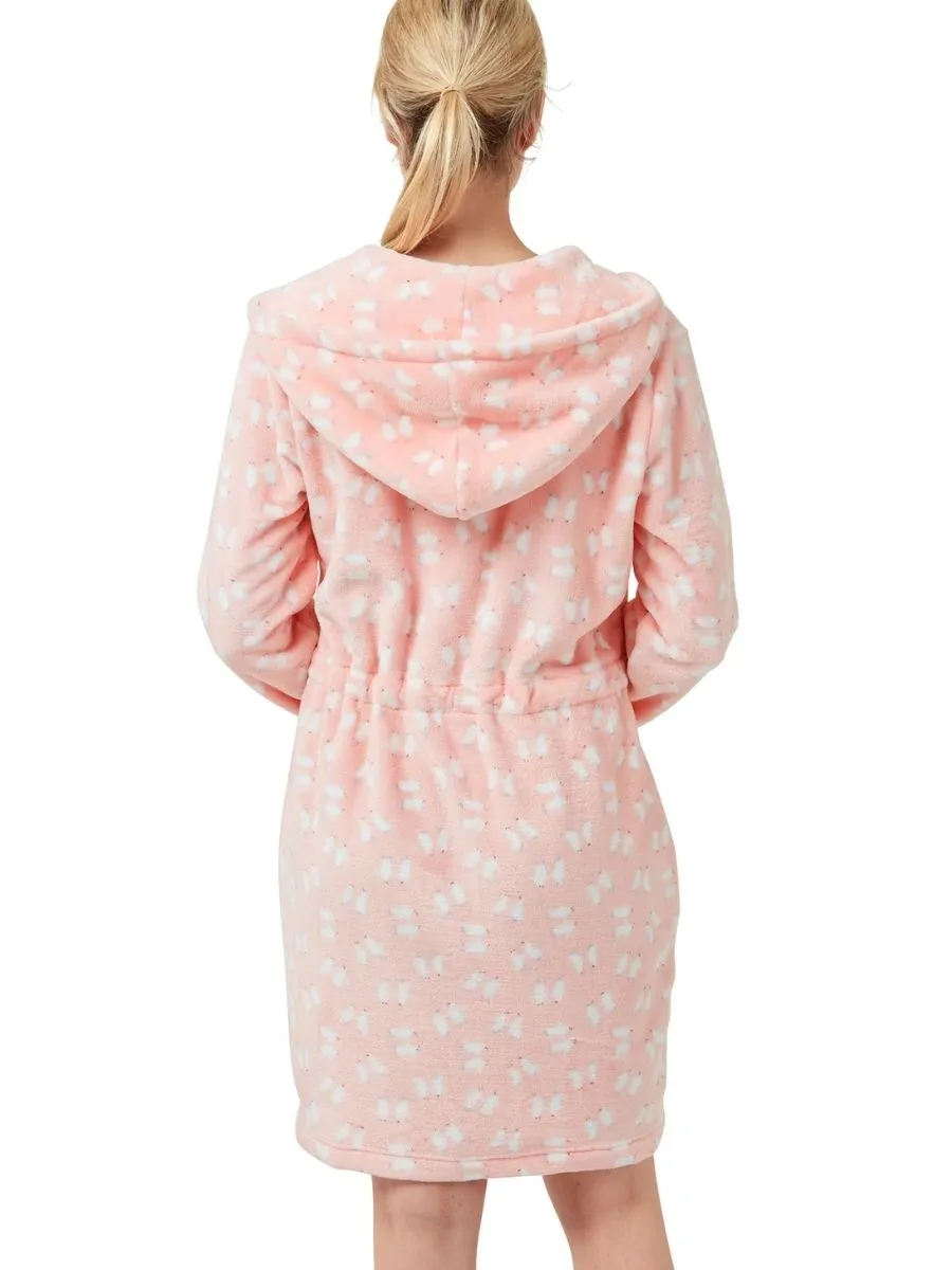 Printed Fleece Robe