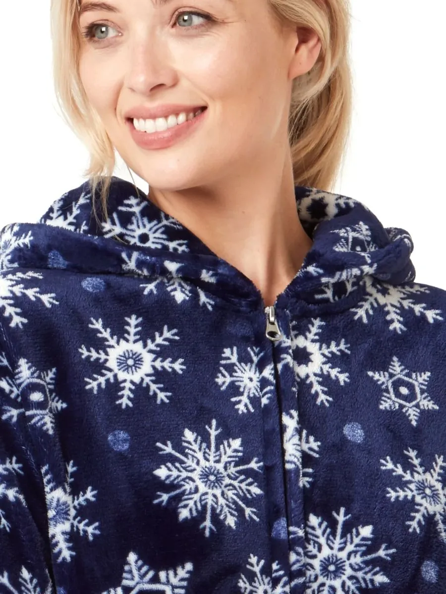 Printed Fleece Robe