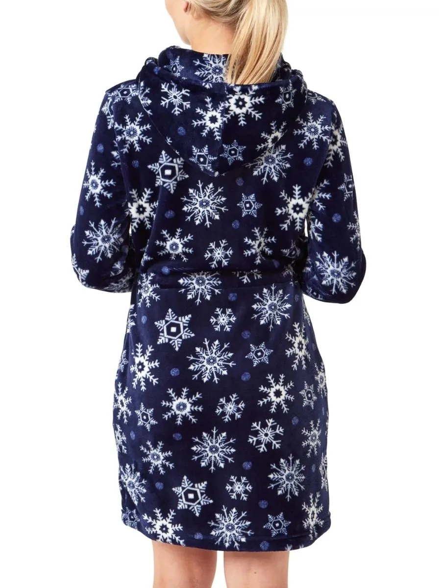 Printed Fleece Robe