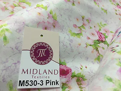 Vintage floral shabby Chic Printed Fabric 100% Cotton Poplin 44" Wide M530 Mtex
