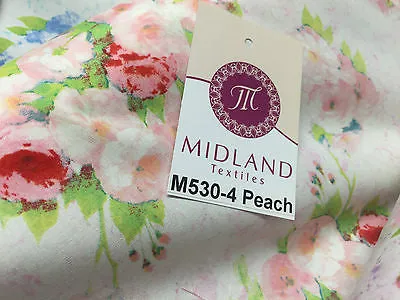 Vintage floral shabby Chic Printed Fabric 100% Cotton Poplin 44" Wide M530 Mtex
