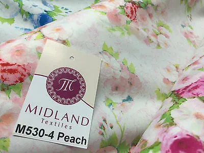 Vintage floral shabby Chic Printed Fabric 100% Cotton Poplin 44" Wide M530 Mtex