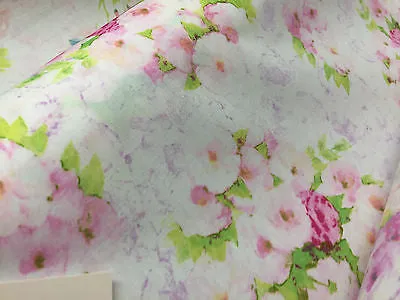 Vintage floral shabby Chic Printed Fabric 100% Cotton Poplin 44" Wide M530 Mtex