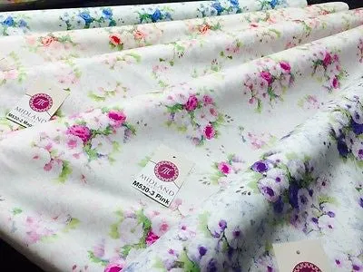Vintage floral shabby Chic Printed Fabric 100% Cotton Poplin 44" Wide M530 Mtex