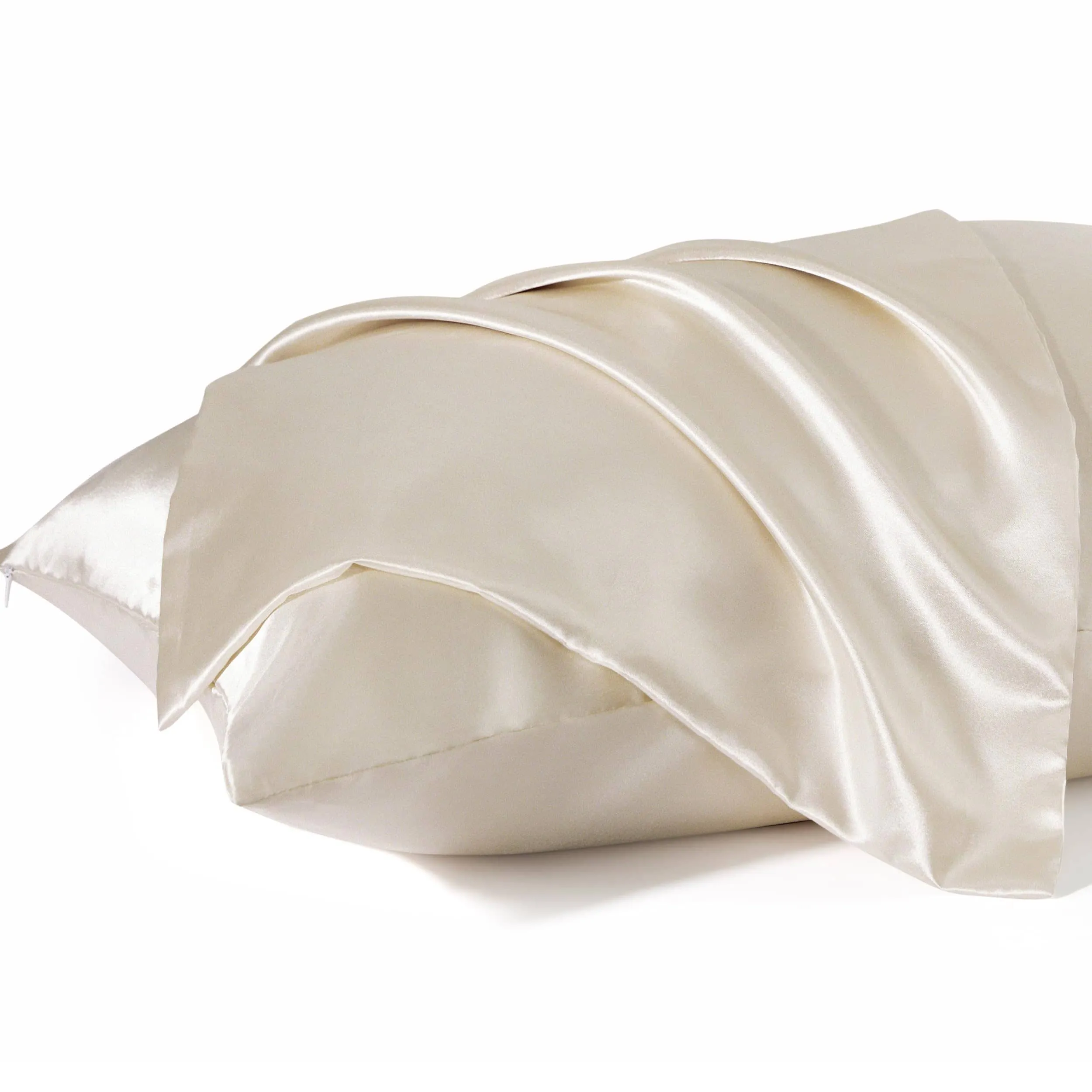 Zipper Closure Satin Pillowcases