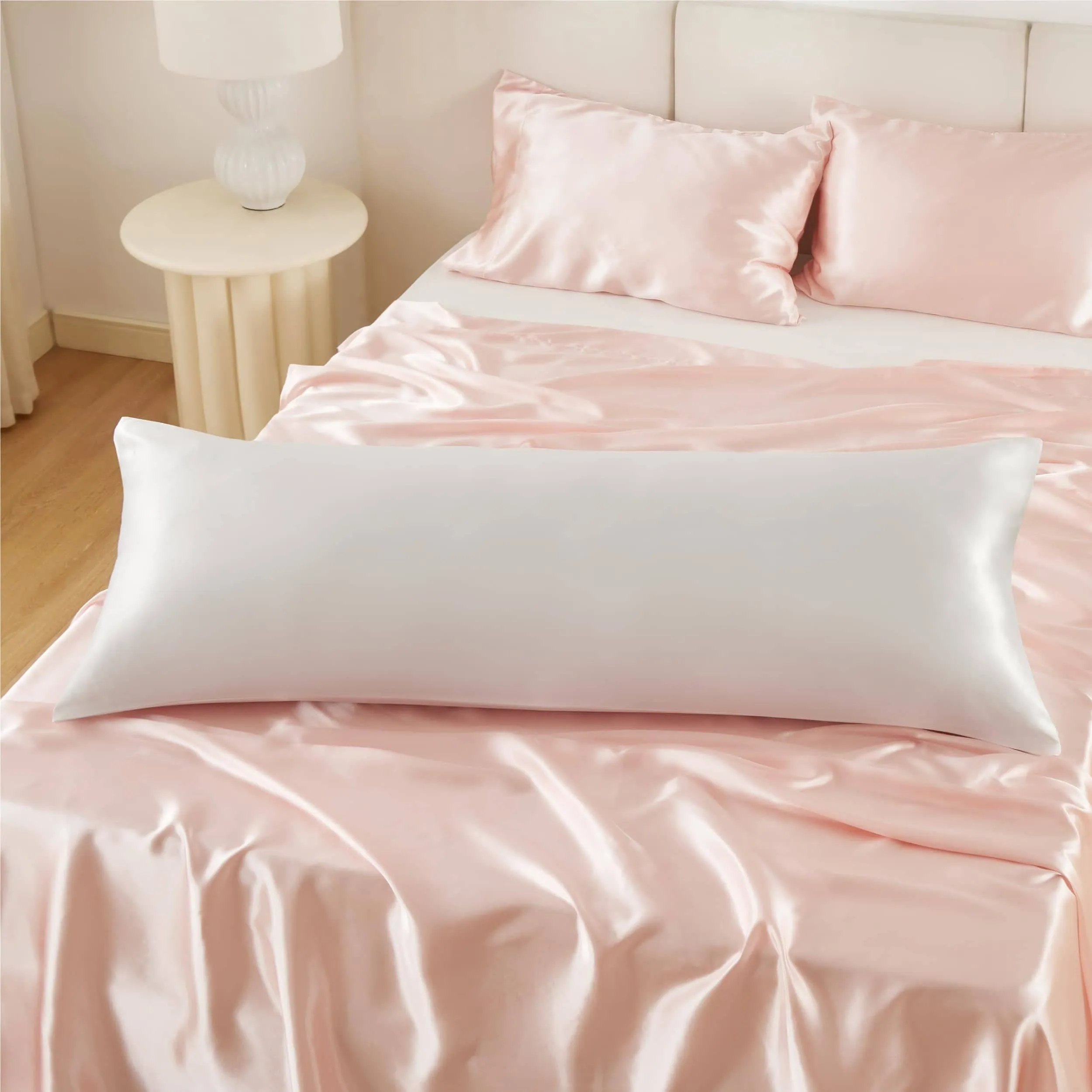 Zipper Closure Satin Pillowcases