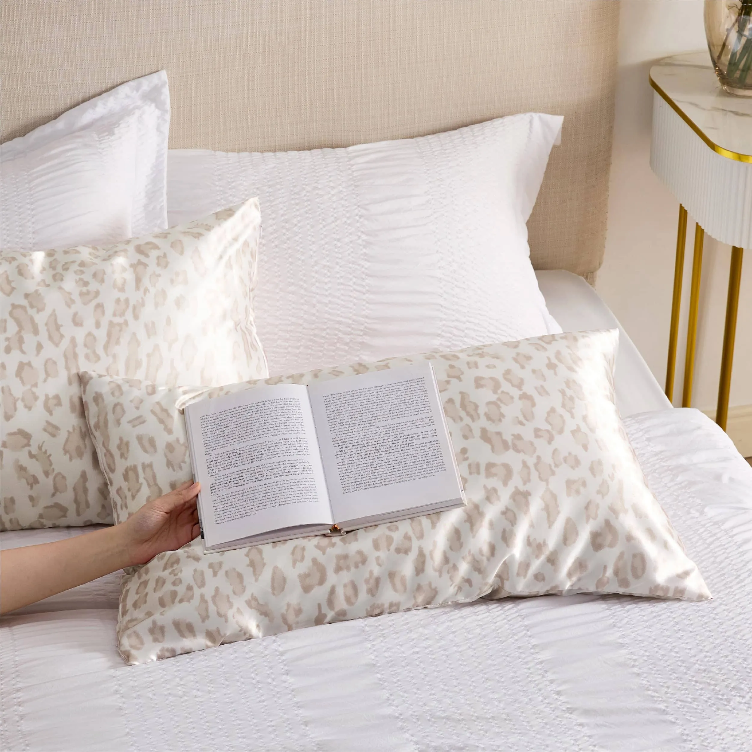 Zipper Closure Satin Pillowcases