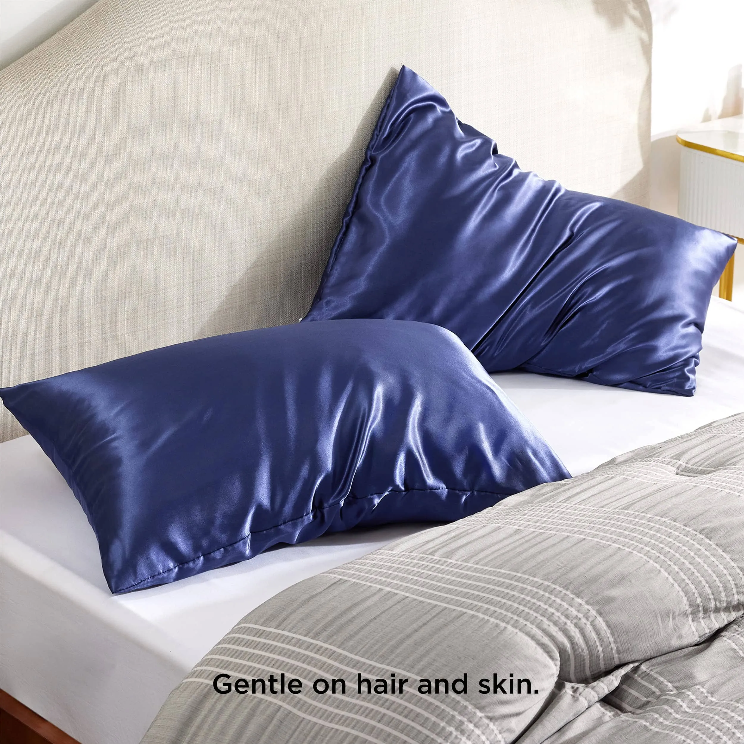 Zipper Closure Satin Pillowcases