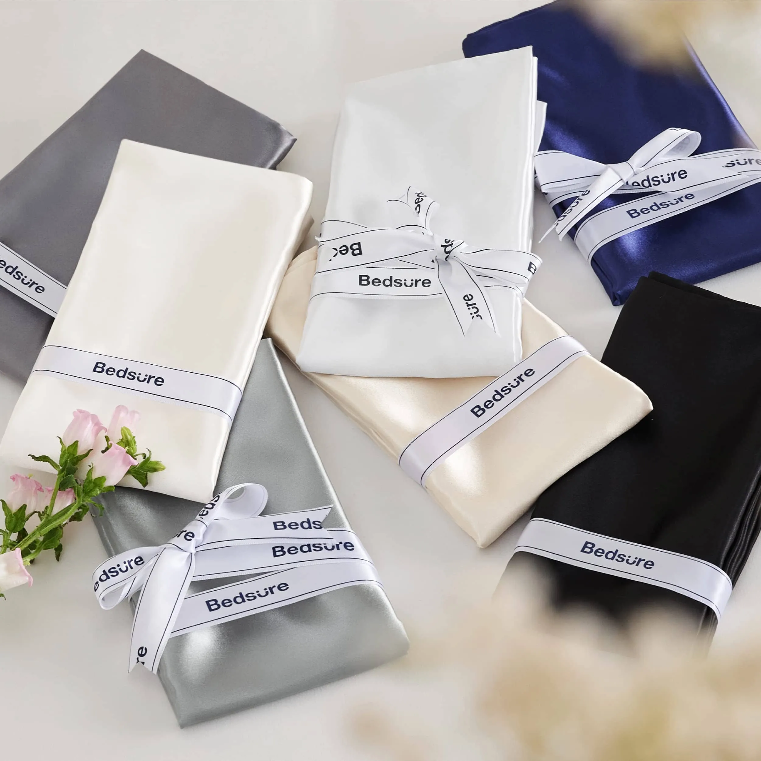 Zipper Closure Satin Pillowcases