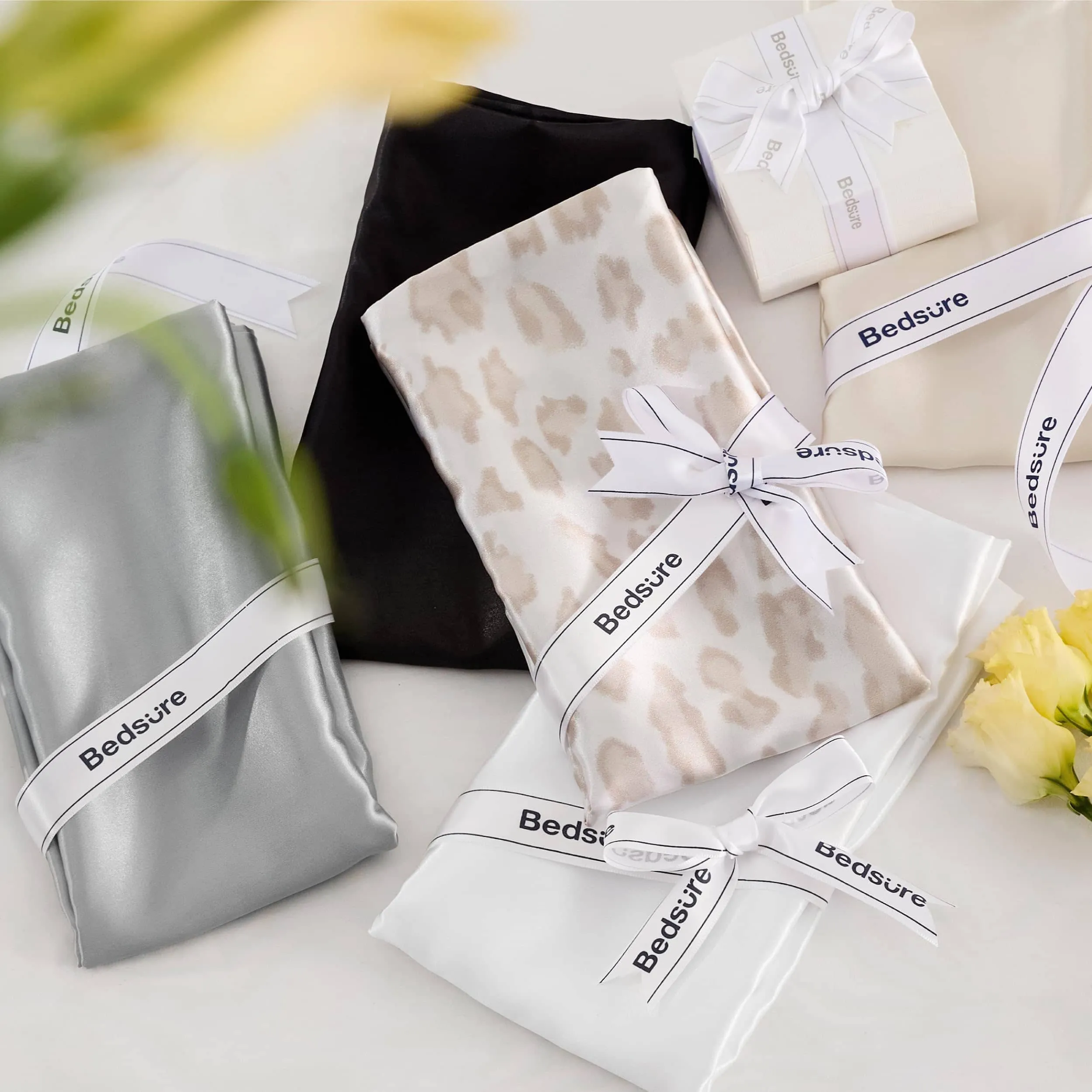 Zipper Closure Satin Pillowcases
