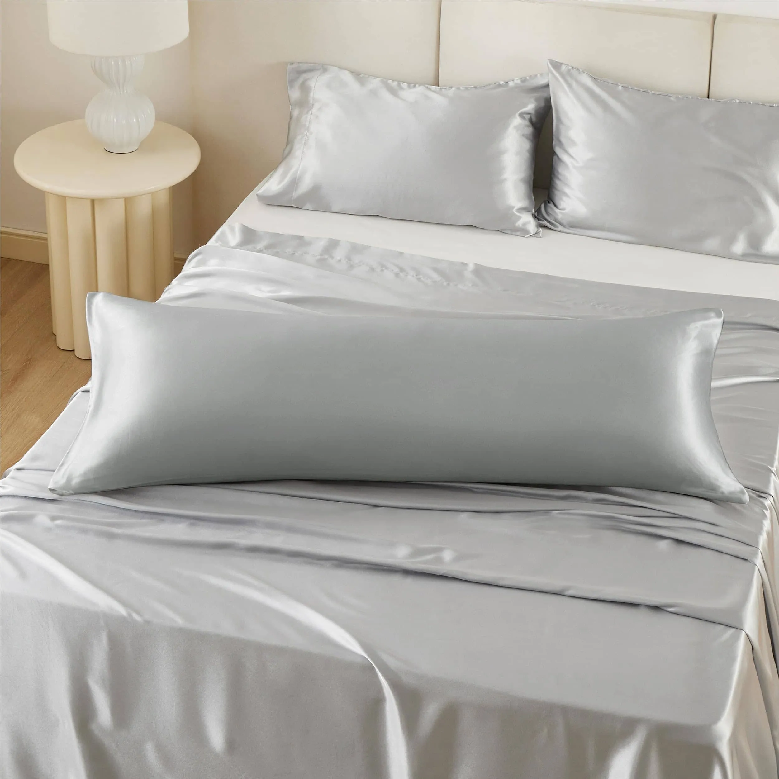 Zipper Closure Satin Pillowcases