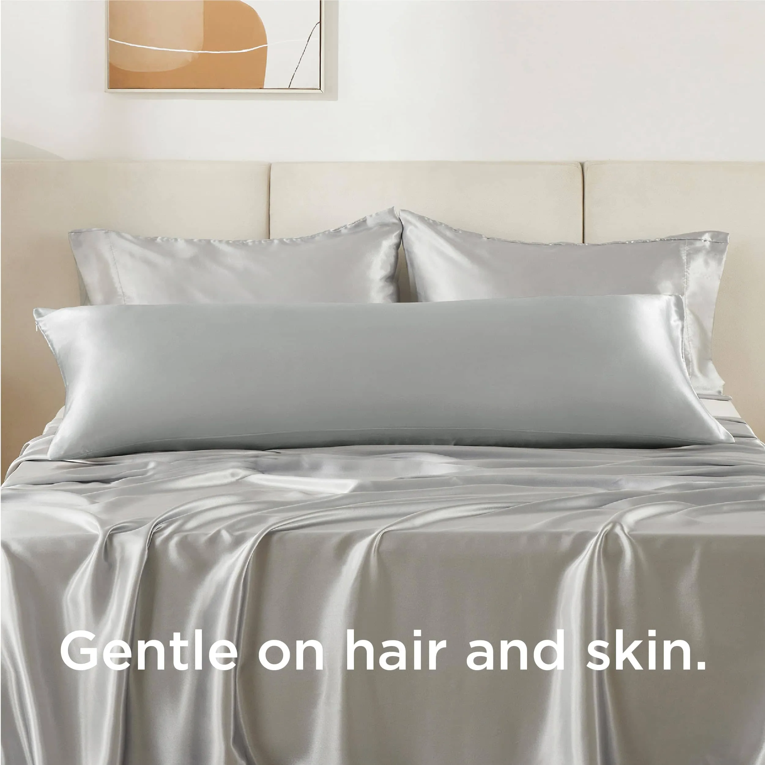 Zipper Closure Satin Pillowcases